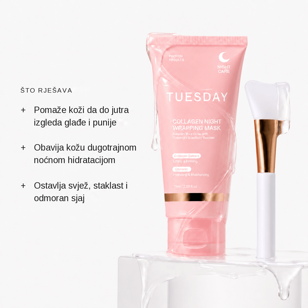 Noćna kolagenska maska GlowPeel™